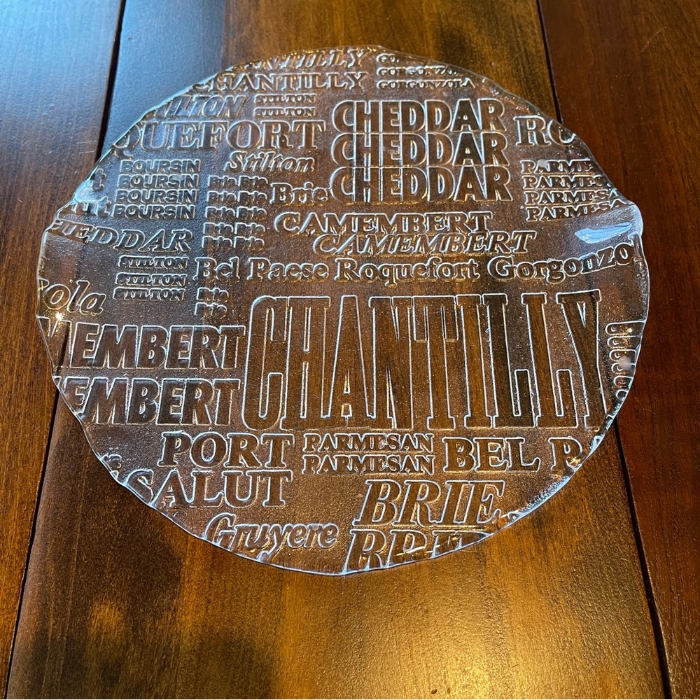 Vintage Royal Krona Art Glass Cheese Plate: Bengt Edenfalk Scandinavian Design